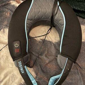 Homedics Black and Gray Neck Massager with Blue Accents